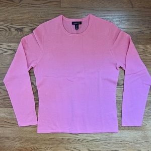 NWOT Womens Lands End Cashmere Crewneck sweater Size Small Tall (6-8)